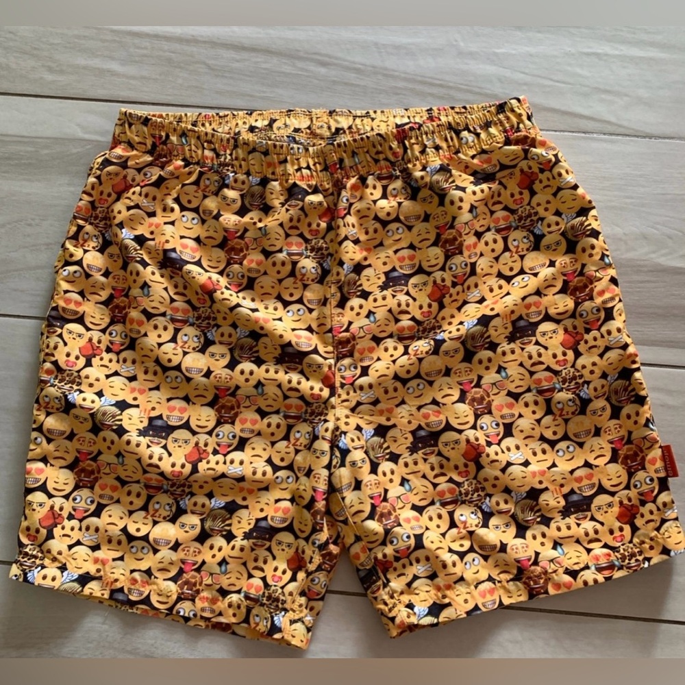 Emoji Boy Swim Trunks Swimsuit Shorts Sz. 12-13 Years 158-164cm